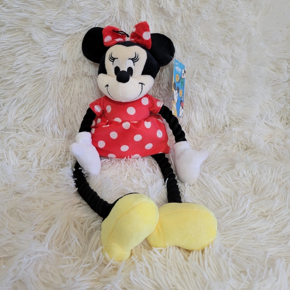 Disney Mickey and Friends Minnie Mouse tuggable rope dog toy